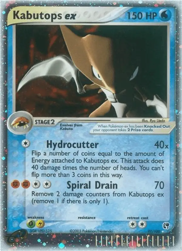 Kabutops ex #97 Sandstorm PSA 10
