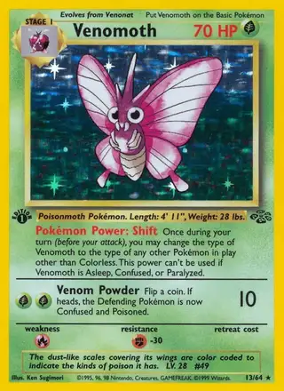 Venomoth #13 Jungle PSA 10