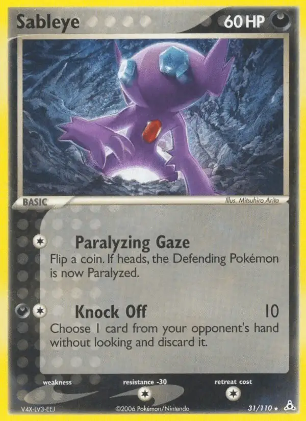 Sableye #31 Holon Phantoms PSA 10