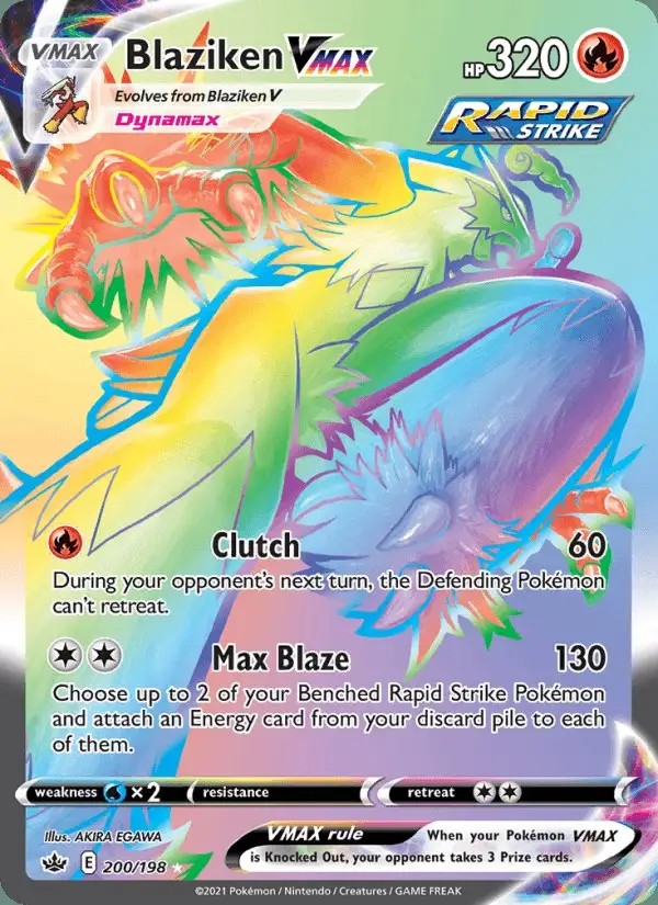 Blaziken VMAX #200 Chilling Reign PSA 10