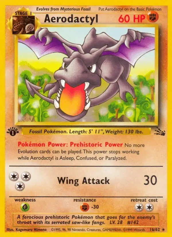 Aerodactyl #16 Fossil PSA 10
