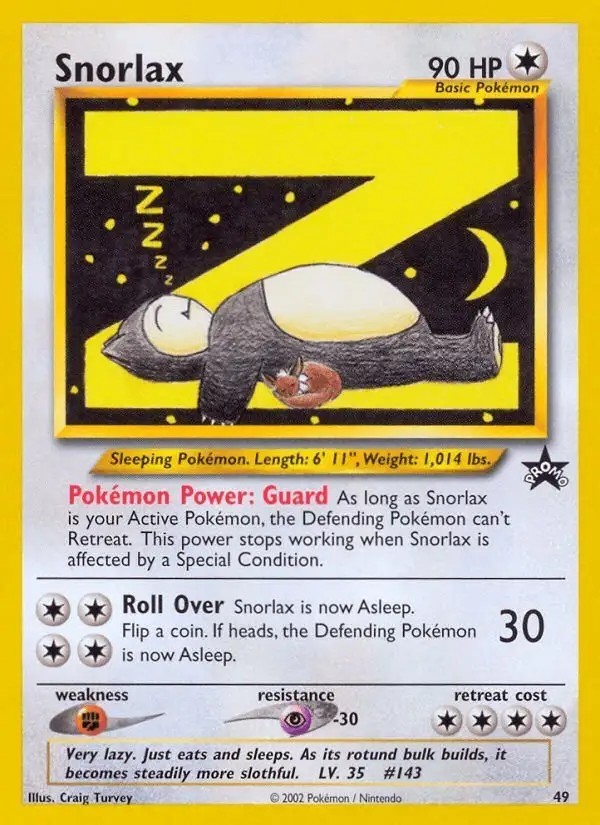 Snorlax #49 Wizards Black Star Promos PSA 10