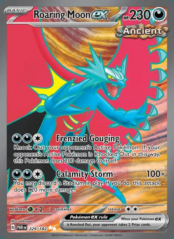 Roaring Moon ex #229 Paradox Rift PSA 10