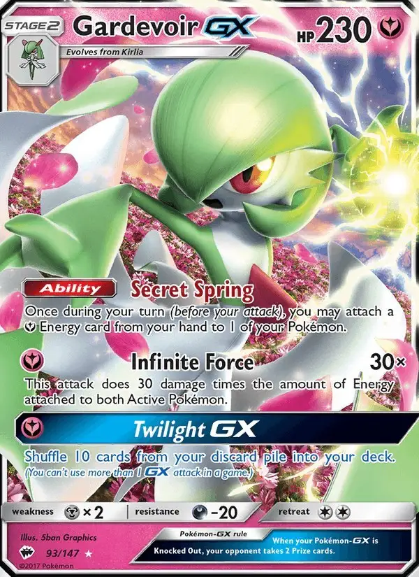 Gardevoir GX #93 Burning Shadows PSA 10