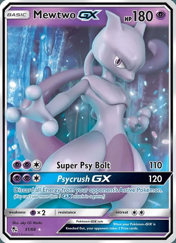 Mewtwo GX #31 Hidden Fates PSA 10
