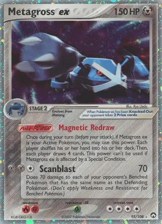 Metagross ex #95 Power Keepers PSA 10