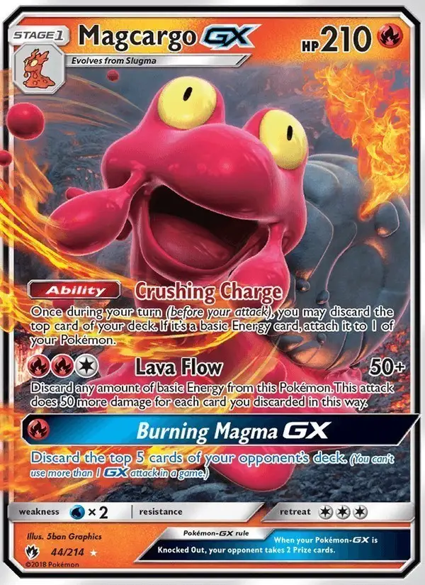 Magcargo GX #44 Lost Thunder PSA 10
