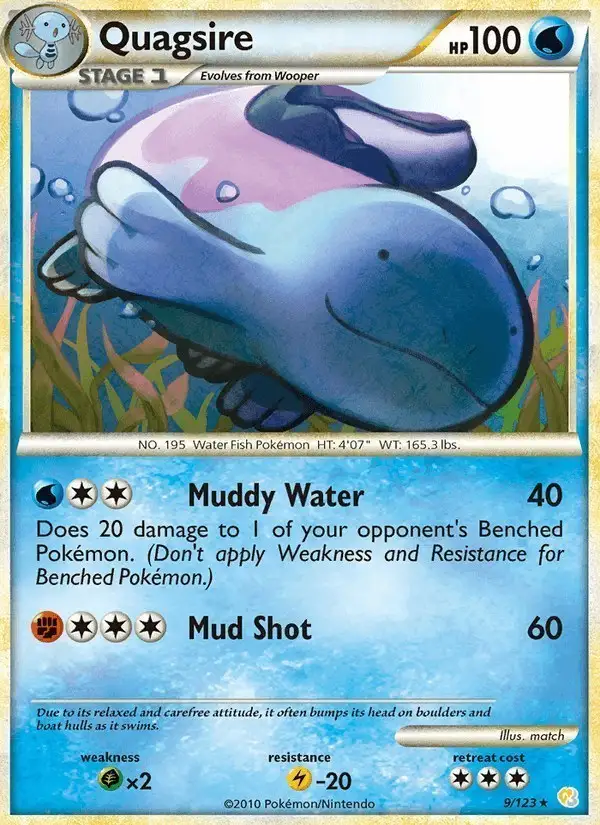 Quagsire #9 HeartGold SoulSilver PSA 10