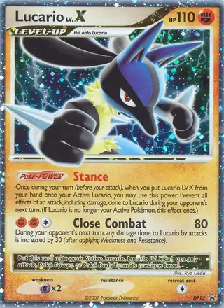 Lucario #DP12 DP Black Star Promos PSA 10