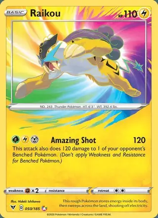 Raikou #50 Vivid Voltage PSA 10