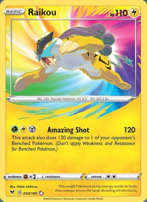 Raikou #50 Vivid Voltage PSA 10