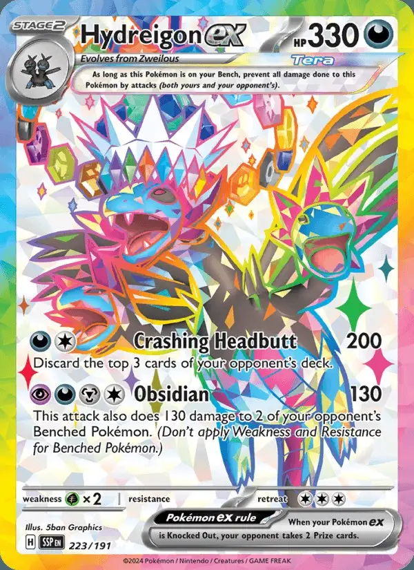 Hydreigon ex #223 Surging Sparks PSA 10