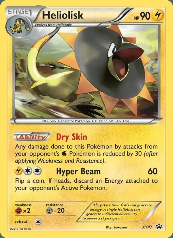 Heliolisk #XY47 XY Black Star Promos PSA 10