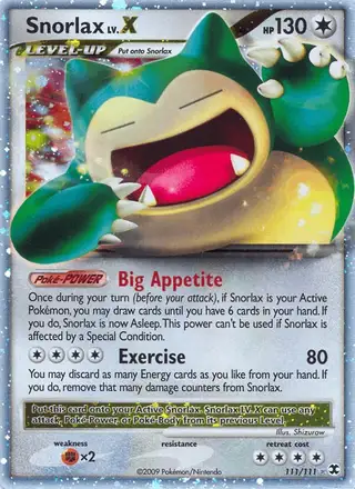 Snorlax #111 Rising Rivals PSA 10