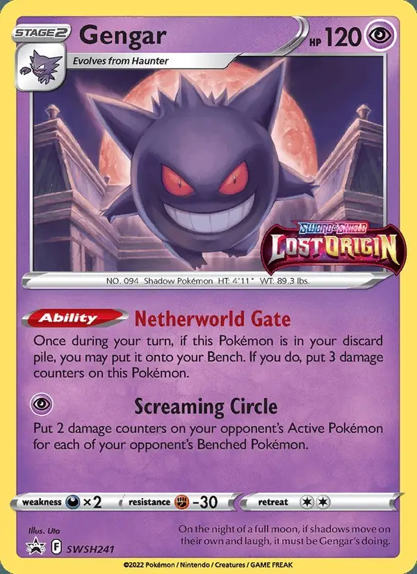 Gengar #SWSH241 SWSH Black Star Promos PSA 10
