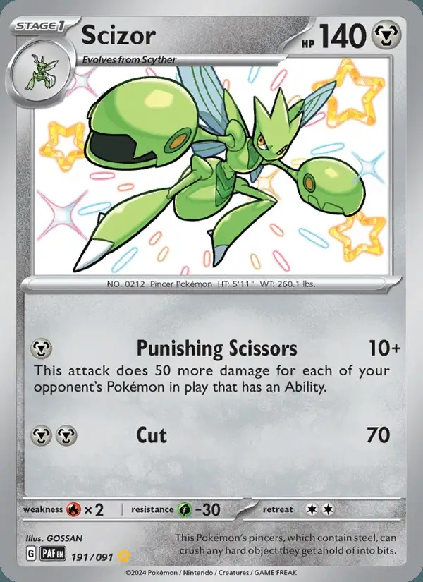 Scizor #191 Paldean Fates PSA 10