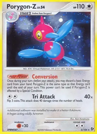 Porygon-Z #6 Great Encounters PSA 10