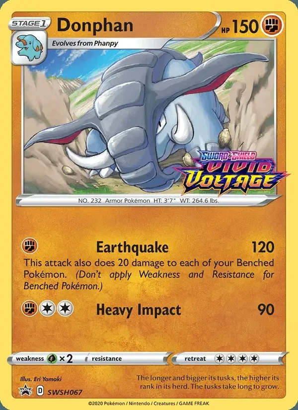 Donphan #SWSH067 SWSH Black Star Promos PSA 10