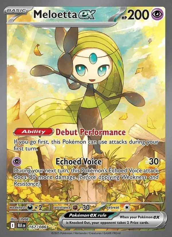 Meloetta ex #167 Black Bolt PSA 10