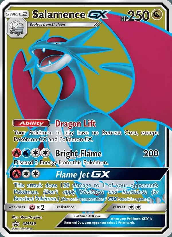 Salamence GX #SM139 SM Black Star Promos PSA 10