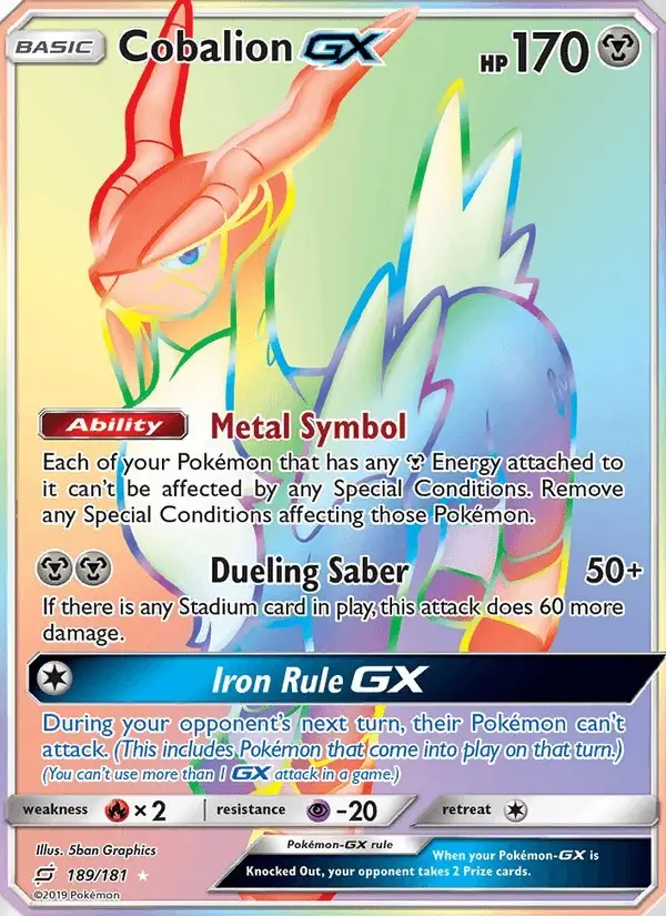 Cobalion GX #189 Team Up PSA 10