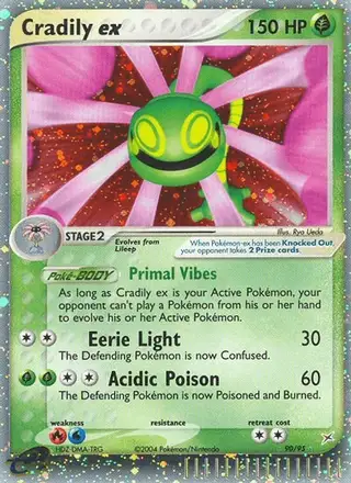 Cradily ex #90 Team Magma vs Team Aqua PSA 10