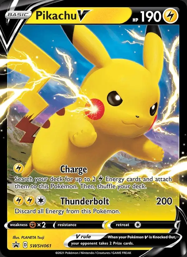 Pikachu V #SWSH061 SWSH Black Star Promos PSA 10