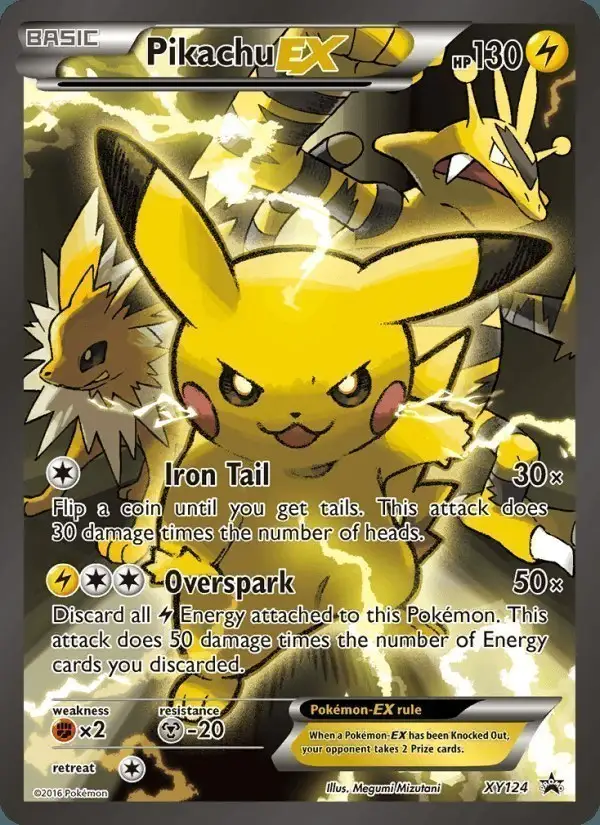 Pikachu EX #XY124 XY Black Star Promos PSA 10