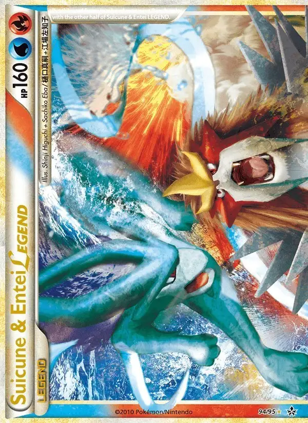 Suicune & Entei LEGEND #94 Unleashed PSA 10