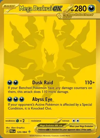 Mega Darkrai ex #120 Pitch Black PSA 10