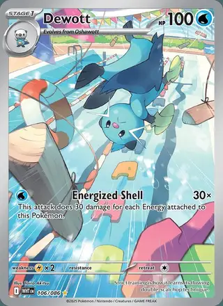 Dewott #106 White Flare PSA 10