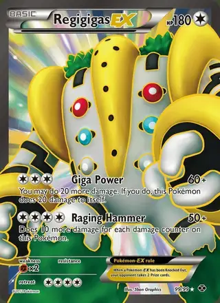 Regigigas-EX #99 Next Destinies PSA 10