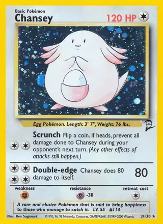 Chansey #3 Base Set 2 PSA 10