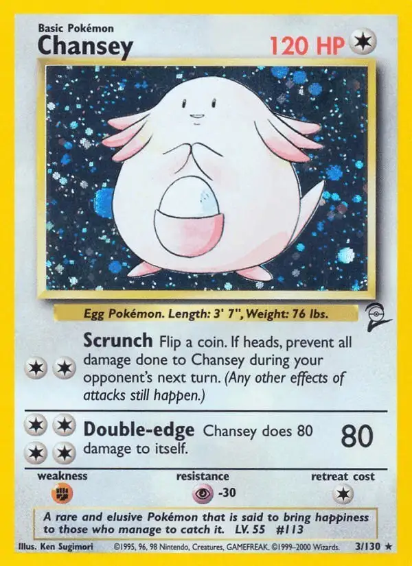 Chansey #3 Base Set 2 PSA 10