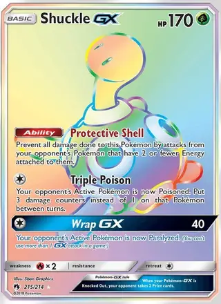 Shuckle GX #215 Lost Thunder PSA 10
