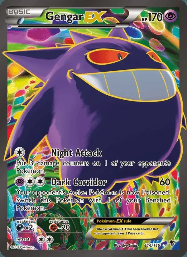 Gengar EX #114 Phantom Forces PSA 10