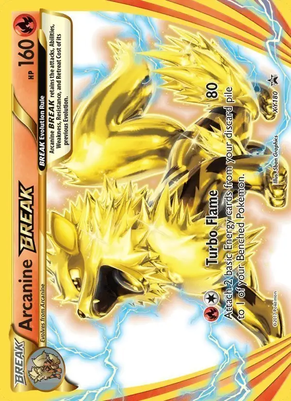 Arcanine BREAK #XY180 XY Black Star Promos PSA 10