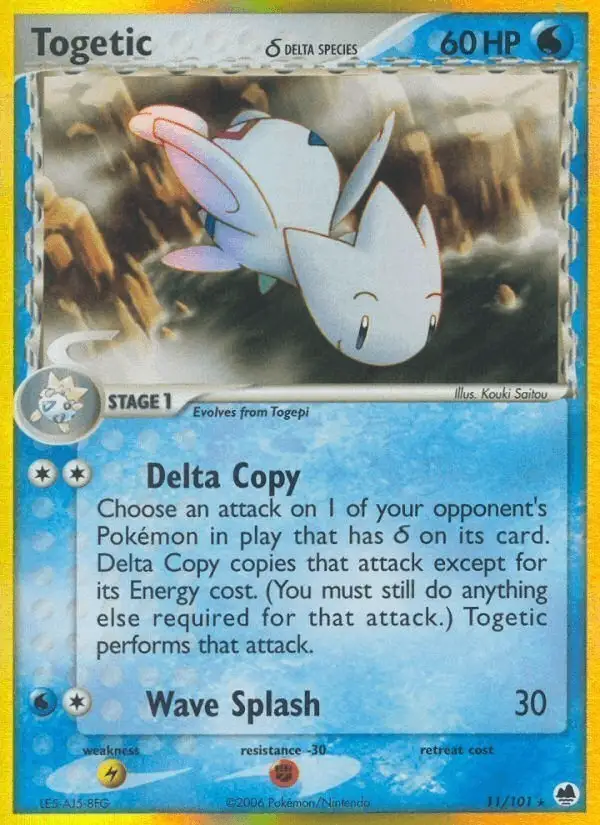 Togetic δ #11 Dragon Frontiers PSA 10