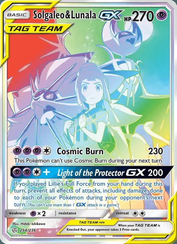 Solgaleo & Lunala GX #254 Cosmic Eclipse PSA 10
