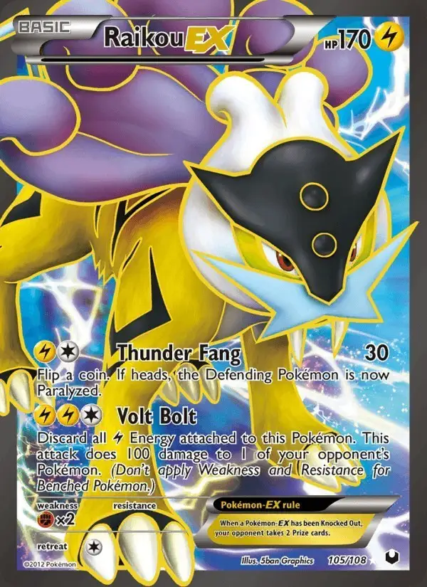 Raikou-EX #105 Dark Explorers PSA 10