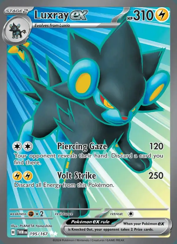 Luxray ex #195 Twilight Masquerade PSA 10