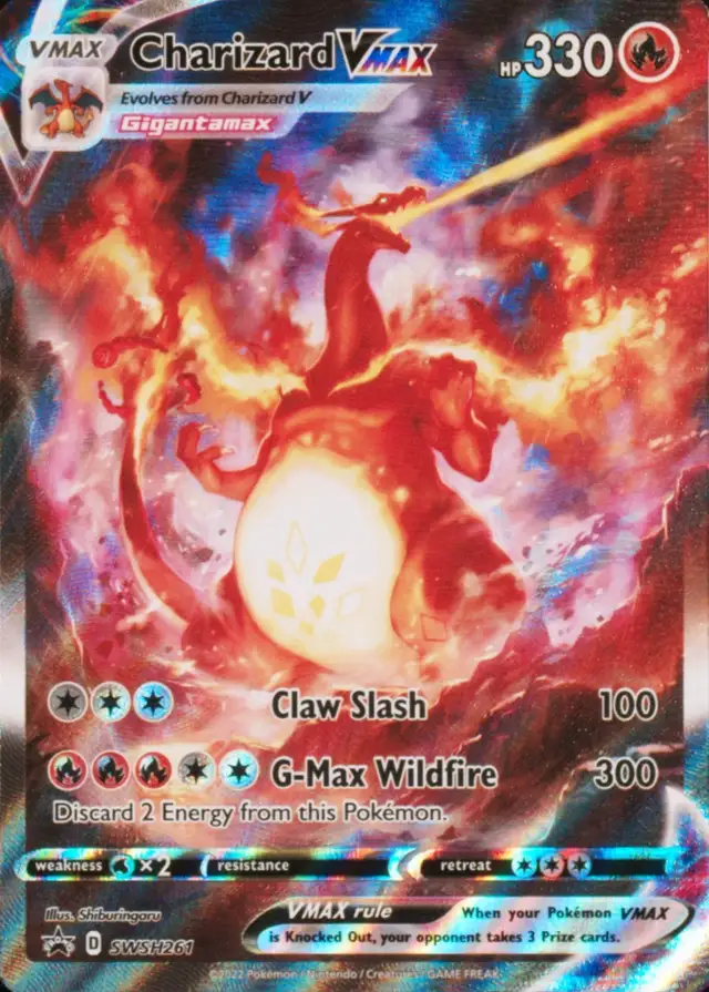 Charizard VMAX (Full Art) #261 SWSH Black Star Promos PSA 10