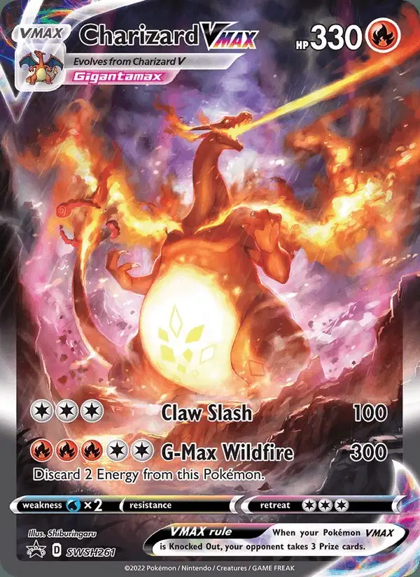 Charizard VMAX #SWSH261 SWSH Black Star Promos PSA 10