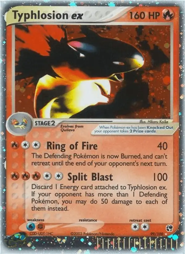 Typhlosion ex #99 Sandstorm PSA 10