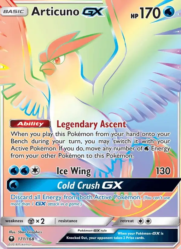 Articuno GX #171 Celestial Storm PSA 10