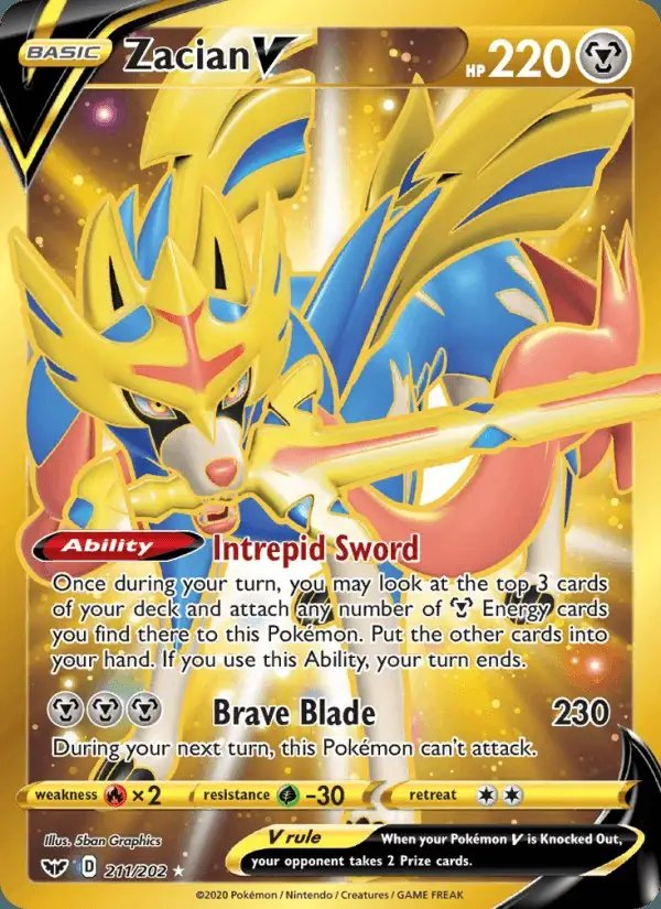 Zacian V #211 Sword & Shield PSA 10