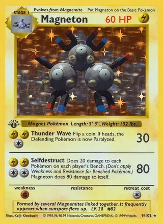Magneton #9 Base Set PSA 10