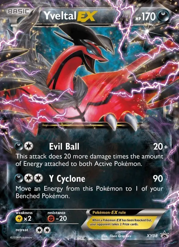 Yveltal EX #XY08 XY Black Star Promos PSA 10