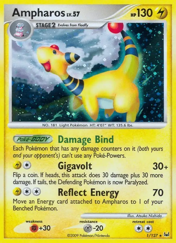 Ampharos #1 Platinum PSA 10