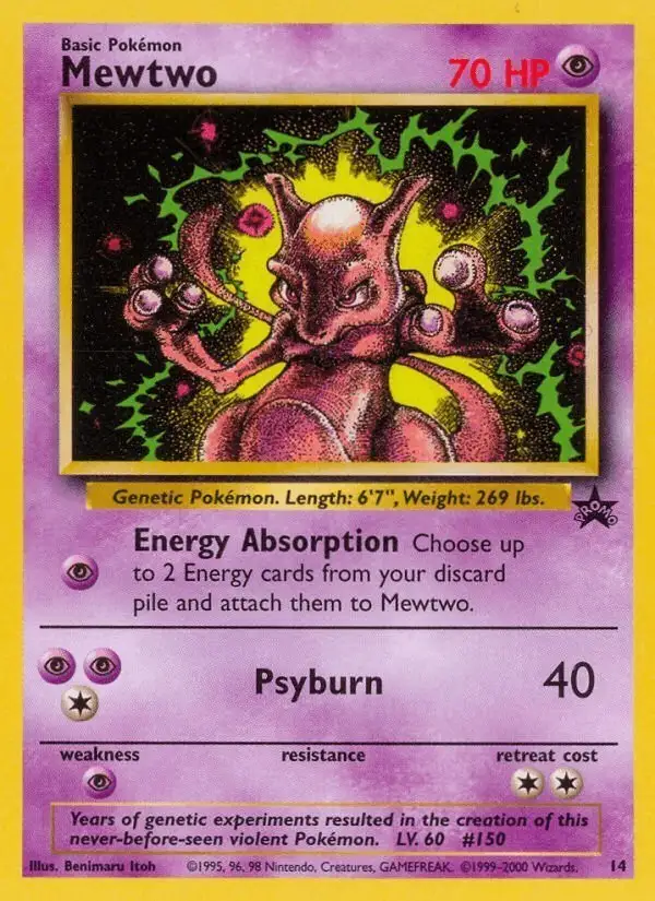 Mewtwo #14 Wizards Black Star Promos PSA 10